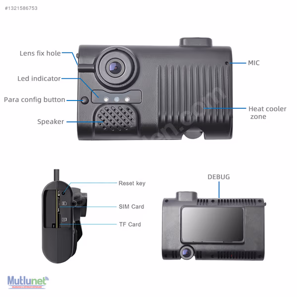 2Lİ S62 ULTRA 4G WIFI GPS FULL HD ARAÇ KAMERASI+2KAMERA DESTEKLİ